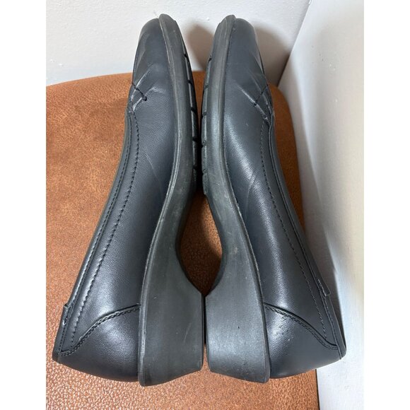 WOMENS COMFORT SLIP ON BLACK CASUAL EVERYDAY SHOES SIZE 8.5M LIGHTWEIGHT - Picture 6 of 9
